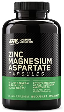 Optimum Nutrition Muscle Recovery and Endurance Supplement for Men and Women, Zinc and Magnesium Supplement, 180 Count