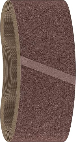 Bosch 10x Bande abrasive PRO X440 pour ponceuses | pour Peinture sur bois, Bois dur, mm Grain 80, Professional Accessoire Bande abrasive