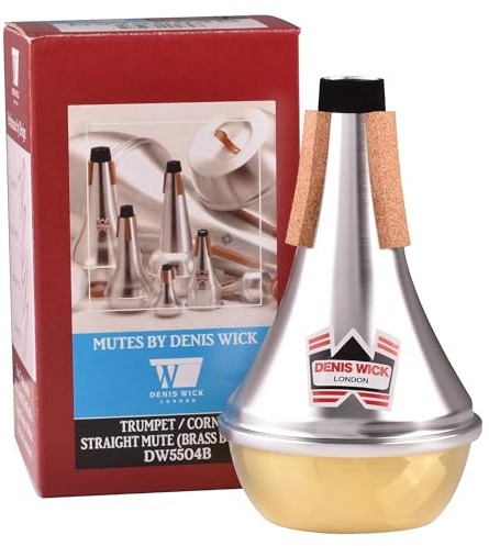 Denis Wick Trompetendämpfer, Straight Gerade/Messing silber