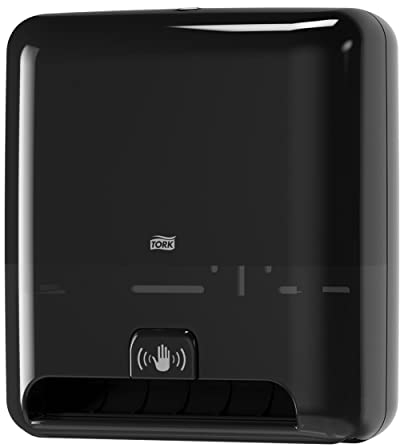 Tork Matic Automatischer Spender für Rollenhandtücher Schwarz H1, Einzeltuchentnahme, Elevation Design, 551108