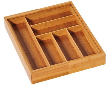 Kesper Besteckkasten, Bambus, braun, 35 x 43 x 6 cm (lxBxH), 58085