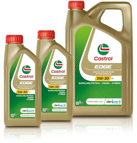 2x 1 L + 5 L = 7 Liter Castrol Edge Fluid Titanium 5W-30 C3 Motoröl