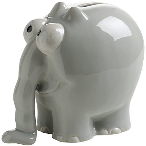 Maxwell & Williams OW-0001 Otto by Ritzenhoff Moneyfant, Spardose aus Porzellan, Grau, in Geschenkbox