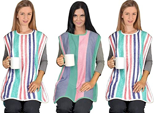 Long Length Adult Bibs - 3 Pack - Large Clothing Protectors