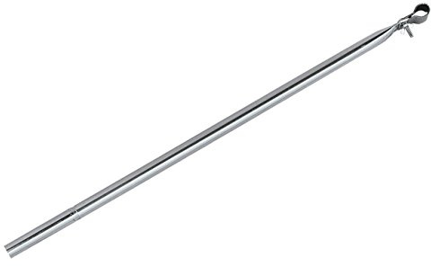 BERGER Teleskopstange 170-260cm, Stahlrohr 25x1mm für Vorzelte - Zeltstangen mit Klemmschelle, Erdspitze und Bügelfuß - Schutz bei Wind & Wetter