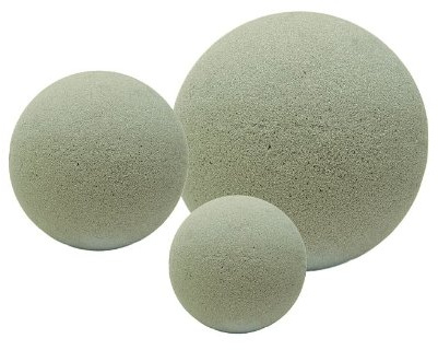 mosy Steckschaum-Kugel, Durchm. 17,5 cm, Trocken-Steckmasse, künstliche Blumen-Gestecke, Trocken-Gestecke, Tisch-Deko, Trockenblumen