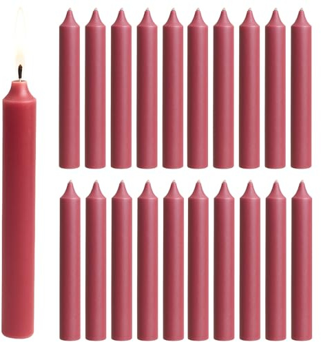 Biedermann and Sons Baumkerzen, 20 Stück, Dusty Rose, Einheitsgröße