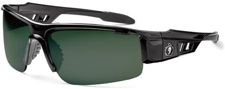 Ergodyne Skullerz Dagr Polarized Safety Sunglasses- Black Frame, G15 Lens