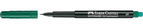 Faber-Castell 152363 – Märkpenna Multimark S, permanent, grön