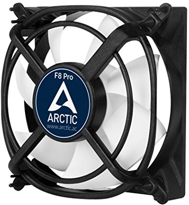 ARCTIC F8 Pro - 80 mm, Ventilateur Haute Performance, Ventilateur Boitier, Refroidisseur Silencieux pour Unité Centrale, Roulement à Fluide Dynamique, Support Anti-Vibration, 2000 RPM