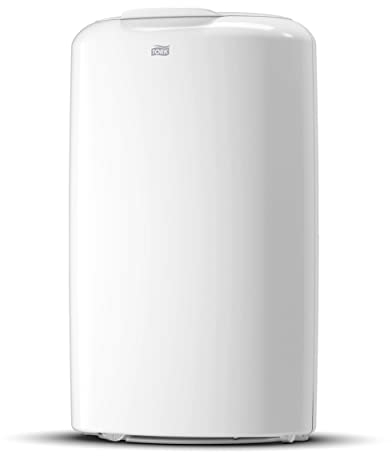 Tork 563000 Abfallbehälter B1 - Stabiler 50L Mülleimer in ansprechendem Elevation Design in weiß - ohne Deckel - Mülleimer Abfallsammler flexibel montierbar