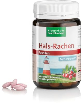 Sanct Bernhard Hals-Rachen-Pastillen mit Meersalz und Cranberry-Konzentrat 180 Pastillen