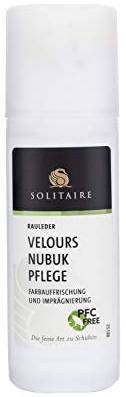 SOLITAIRE Suede Nubuck Pflege und Imprägnierung für Veloursleder, Nubukleder, Wildleder, Taupe, 75 ml 80. Grams 75. ml