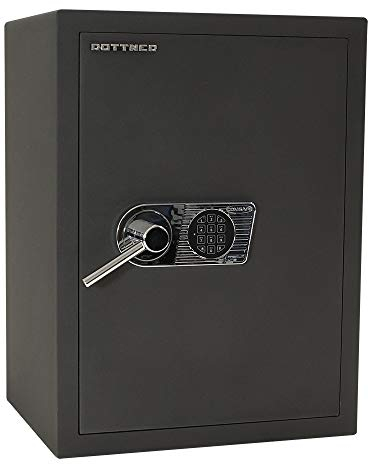 Rottner Toscana 65 Wertschutzschrank EN1 HxBxT 660x490x410 mm Elektronikschloss Notbestromung möglich 2 verstellbare Fachböden bedingter Feuerschutz inkl. Befestigungsmaterial