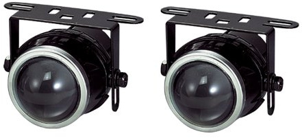 AUTO-STYLE Satz Universal-Nebelscheinwerfer Weiß H3-12V-55W 50x112mm + ECE-R19 E-Prüfzeichen