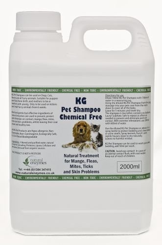 KG Wash & Go Pet Shampoo 2000ml. Will assist in clearing away Mange, Fleas, Ticks, Mites & Itchy Skin Problems. Pesticide & Chemical Free