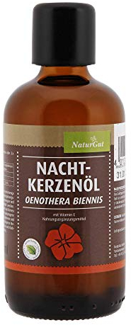 Nachtkerzenöl kaltgepresst 50ml Oenothera biennis Nahrungsergänzungsmittel mit Vitamin E