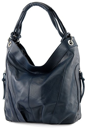 modamoda de - Z18 - ital Damenhandtasche aus Leder/Nappaleder