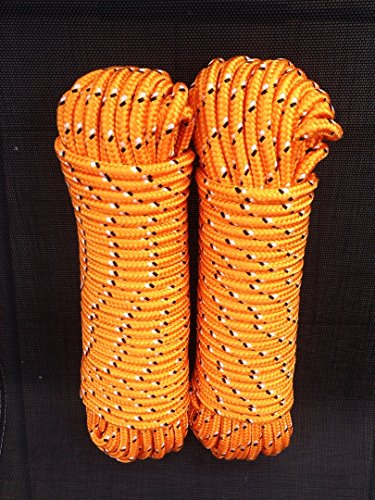 Oranges Tauwerk 4-16 mm,Seil,Reepseil,Schnur,Band,Tauwerk,Tau,Polypropylen Seil, Polypropylenseil, Bootsleine,Tau,Ankerleine,Festmacher,Allzweckseil (14 mm)