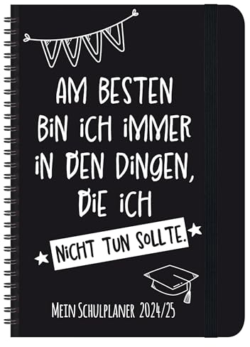 Schülerkalender Am besten 2024/2025: mit 12-monat.-Kalendarium von August 2024 bis Juli 2025. Pro Woche 2 Seiten mit viel Platz für Notizen. Format 14,8 x 21 cm