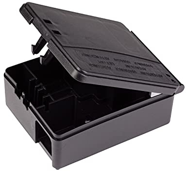 COMPO Mäuse-Köderbox Cumarax, Zur Ausbringung von Mäuse-Ködern, Kunststoff, Schwarz