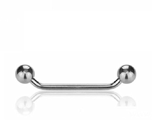eeddoo Dermal Anchor Surface Barbell 45° Silber Titan Stärke: 1,2 mm Länge: 2,5 m/L= 10 mm 3 mm