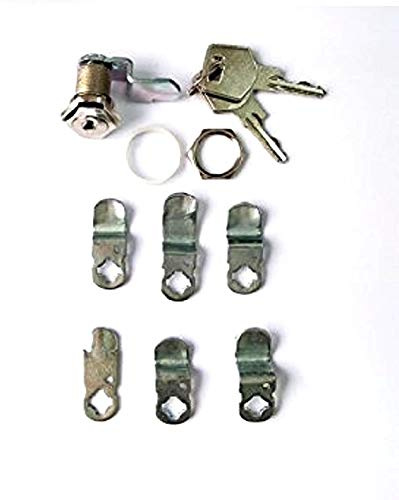 FERPASA® - Cerradura Buzón Adaptable Cromo (Kit 6 Levas)