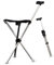 Bastone Multifunzionale Con Sedile Altezza 86 Cm, Non Regolabile Stampelle Sgabello Per Anziani Sedia Stampelle Resistente Con 3 Gambe Retrattil Bastone Da Passeggio Sedia