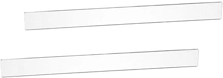 MAGICLULU Set Di 2 Bastoncini Livellatori Per Impasto in Acrilico Righello Riutilizzabile Per Misurare Spessore Dell'impasto Per Biscotti e