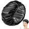 Hair Cap for Sleeping - Wide Elastic Band | Double Layer Enlarged Adjustable Hair Care Cap | Silk Hood Shower Protector, Sleeping Cap, Waterproof Shower Cap Black Hat, Girls Make -