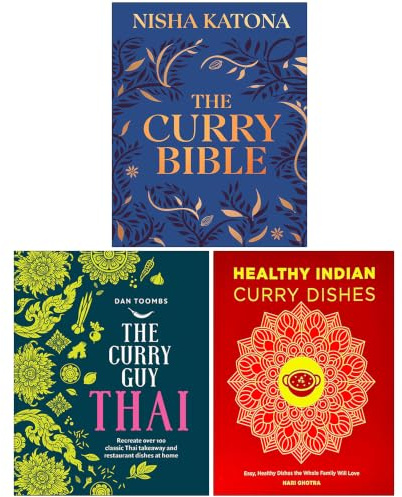 The Curry Bible, Curry Guy Thai & Healthy Indian Curry Dishes 3 Books Collection Set
