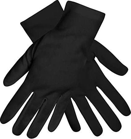 Boland 03070 - Gants Basic en noir, Charleston, années 20, Accessoire pour déguisements, carnaval, fête à thème, Halloween ou JGA