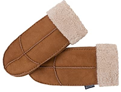 Nordvek Womens Sheepskin Mittens - Adjustable Turnover Cuff # 308-100