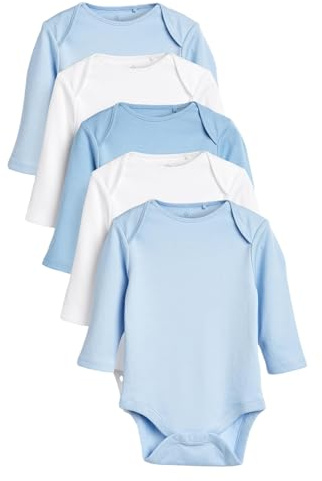 NEXT Bébé garçon Lot de 5 bodies à manches longues bébé Bleu 2 Ans-3 Ans