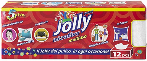 Orlandi Jolly Lot de 12 Chiffons Multi-usages en Microfibre