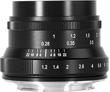 7artisans 35mm f1.2 Mark II APS-C Clicked Larger Aperture prime Lens Fit for Fujifilm Compact Mirrorless Cameras For Fuji X-A1 X-A10 X-A2 X-A3 A-at X-M1 XM2 X-T1 X-T10 X-T2 X-T20 X-Pro1...
