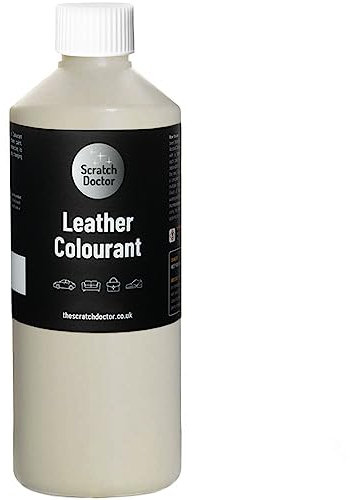 Scratch Doctor Leather Colourant Restore & Repair Leather Faux Vinyl Paint for Furniture Sofas Car Seats Shoes Handbags (Cream, 250ml)