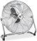 Morris 20 Inch High Velocity Floor Fan - Chrome Industrial Gym Fan, 3-Speed Oscillating Air Circulator, Cooling Large Spaces, Quiet Heavy Duty Commercial Fan