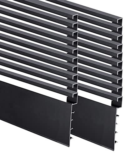 LED Aluminum Skirting Board,20 x 1m Skirting LED Strip Light,Aluminum Skirting Board Covers, Baseboard Skirting Light for Living Room Bedroom Kitchen Home Theater (20Pack 1m/3.3ft)