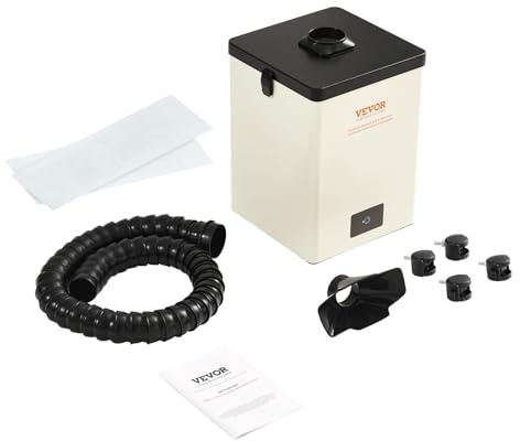 VEVOR Aspirador de Vapor de Soldadura Ventilador de Trabajo de 150 W Filtro de 3 Capas 332 m³/h Absorbente de Humo para Soldadura Compacto para Reparación de Teléfonos de Soldadura DIY Impresión 3D