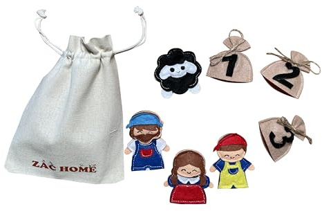 Baa Baa Black Sheep Nursery Rhyme Sing Along Finger Puppet Set
