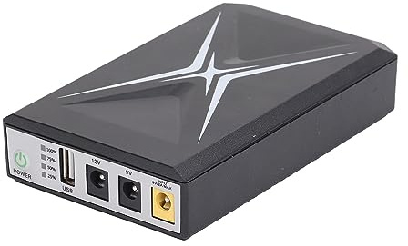 LOCADENCE Mini UPS, batteribackup 10400mAh avbrottsfri strömförsörjning för säkerhetskamera Router Wifi för routrar, modem, säkerhetskameror, smartphones, faxmaskiner