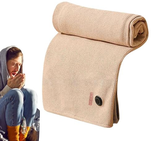 Portable Heated Shawl | Washable Heated Shawl Electric Blankets - Portable Heated Blanket Cozy Throw Blanket for Women Home or Travel Use