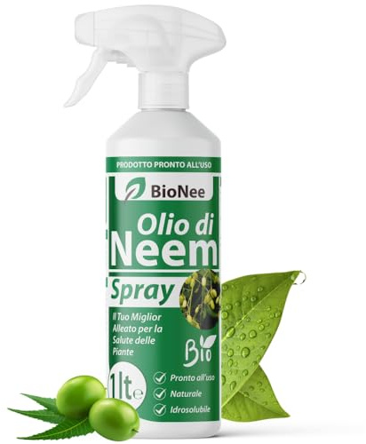 Olio di Neem - insetticida naturale Concentrato - biologico solubile in acqua Spray (1 lt)