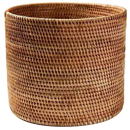 FUNNETOYU Cesta De Almacenamiento Tejida Imitación Ratán Redonda Gran Capacidad Multiusos Para Frutas Snacks y Decoración De Hogar Cesta Decorativa y Funcional Para Mesa y Fiestas