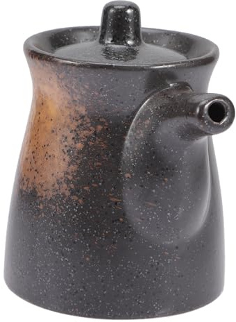 SHINEOFI Botella de Cerámica para Salsa de Soja y Vinagre Japonesa Dispensador Pequeño de Aceite y Vinagre Recipiente para Cocina Diseño Anti-Goteo Apto para Hogar y Restaurante