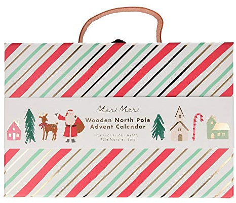 Meri Meri Weihnachtsdorf Holzfiguren Adventskalender | Adventsdeko Koffer