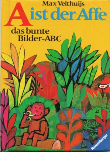 A ist der Affe. Das bunte Bilder-ABC