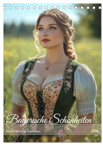 Bayerische Schönheiten (Tischkalender 2026 DIN A5 hoch), CALVENDO Monatskalender: Sinnlichkeit in Tradation (CALVENDO Erotik)