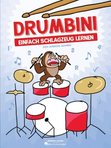 Drumbini: Einfach Schlagzeug lernen | Schlagzeug ohne Noten lernen mit visuellen Symbolen | Songbook mit Schritt-für-Schritt-Lehrbuch für Percussion zum Üben zu Hause und für den Unterricht